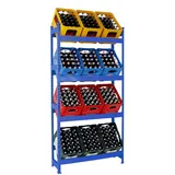 Proregal Lagerregal Metall 200x100x30 cm Blau