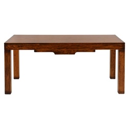 Casa Padrino Luxus Vintage Stil Esstisch Dunkelbraun 180 x 93,5 x H. 78 cm - Rechteckiger Massivholz Esszimmertisch - Esszimmer Möbel - Massivholz Möbel - Vintage Stil Möbel - Luxus Möbel