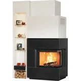 Marmorkamin 1/136.0 8 kW - Nero-Assoluto - Radiante 550/20/57-66.44 H ECOplus - rechts offen