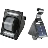 Buri Solar LED Dachrinnenleuchte Gartenleuchte Solarlampe Zaunleuchte Aussenleuchte
