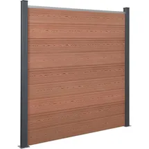 vidaXL Zaun-Set 699 x 186 cm Braun/WPC