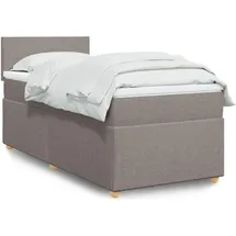 vidaXL Boxspringbett 180 x 200 cm Taupe