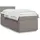 vidaXL Boxspringbett 180 x 200 cm Taupe