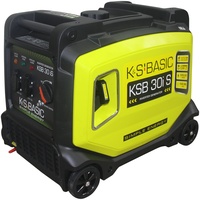 KSB 30i S Inverter Generator, Maximum Power 3000 W, Electronic Conversion of Electric Energy, Suitable for Sensitive Power Consumers, Engine with Euro 5 Exhaust Standard, Eco Mode, Compact Design