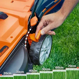 LAWNMASTER CLMF2434G inkl. 2 x 4,0 Ah