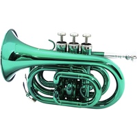 Dimavery TP-300 B-Pocket Trumpet, grün