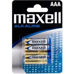 Maxell 4 Alkaline LR03 1,5V Batterien