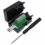 Quadrios Mini-USB 2.0 Modular-Stecker Set, Typ B Stecker, gerade 2001C206 Inhalt: 1 St.