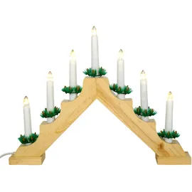 Trendline Schwibbogen 7 LED Lichterbogen Dreieckform 58 x 4 x 38 cm