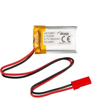Akyga LP752030 Akkupack x Spezial-Akku LiPo 3.7V 300 mAh