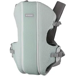 Kikkaboo Babytrage Gwen Fly Strickstoff Bauchtrage Rückentrage Gurte verstellbar grün