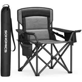 Songmics Campingstuhl Klappstuhl Schwarz