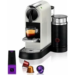 Nespresso Kapselmaschine »CITIZ EN 267.WAE von DeLonghi, White«, inkl. Aeroccino Milchaufschäumer, Willkommenspaket mit 7 Kapseln, 586544-0 white