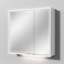 Sanipa Reflection Melamin-Spiegelschrank „Milo“ 80 mit 2 Türen AU03243, Badmöbel,