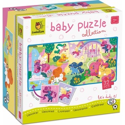Ludattica Baby Puzzle - Einhörner (4 Teile)