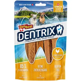 DeliBest Dentrix aus Schweizer Hähnchen I Hunde dental Sticks für Zahnreinigung I kalt geformt - schmackhafter Hunde Snack aus frischem Fleisch I Hundezahnpflege Snack 70g