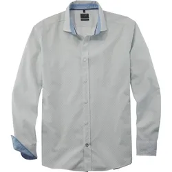 Businesshemd OLYMP "OLYMP Hemd Casual", Herren, Gr. XL, N-Gr, grün, Obermaterial: 100% Baumwolle, casual, Hemden