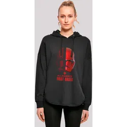 Kapuzenpullover F4NT4STIC "Star Wars Allegiance First Order", Damen, Gr. S, schwarz, Obermaterial: 100% Baumwolle, casual, oversize, Langarm, Pullover, Premium Qualität