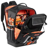 Vevor Werkzeugrucksack, 56 Taschen, Werkzeug-Aufbewahrungstaschen mit geformtem Boden, Werkzeugtasche, Baustellenrucksack für Baustellen, Elektriker, Industrie, Reparaturen & Heizungstechniker