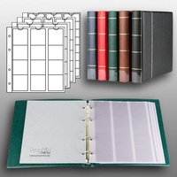 Prophila Collection Münz-Album mit 4 Hüllen für 110 Münzen