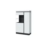 Höffner Vitrine ¦ weiß ¦ Maße (cm): B: 104 H: 164 T: 40.0
