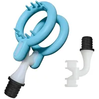 Massagepistolen-Zubehör mit 4,1-cm-Innendurchmesser, L-förmiges Design erfüllt verschiedene Anforderungen, Tiefengewebs-Perkussion mit Doppelring-Embouts Interface size: 18-19 mm