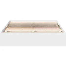vidaXL Bettgestell 140 x 200 cm Weiß