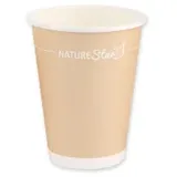 NATUREStar Kaffeebecher Only Paper, 400 ml 50 Stück, vollständig recycelbar, lebensmittelecht, Packabgabe
