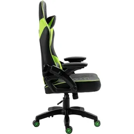 kraken chairs Gaming Stuhl Ergonomischer Gaming Sessel, Bürostuhl Höhenverstellbar Drehstuhl, Gamer Stuhl Verstellbare Armlehne Lendenkissen Schwarz/Grün