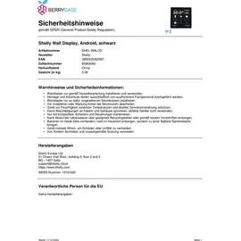 Shelly Wall Display schwarz