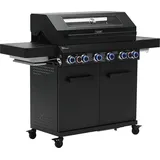 TAINO PLATINUM YAMARA DARK 6+2 Gasgrill Stahl 6 Brenner Sear-Burner Backburner