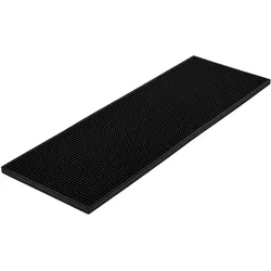 Barmatte Gummi stabil / Schwarz  - 60x20 cm - 60x20 cm
