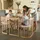 Waldin Babybett 7in1 mit Matratze,