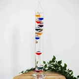 Widdop Bingham Galileo Thermometer - 44cm Multi Coloured 10 Bulbs G108