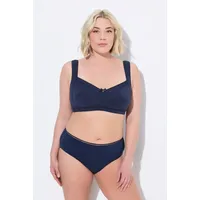 Ulla Popken Damen große Größen Übergrößen Plus Size Entlastungs-BH, bügellos, Spitze Nachtblau 105C 838461139-105C - 105C