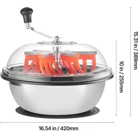 Vevor Erntemaschine Bowl 42cm manuell