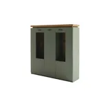 MCA Furniture Highboard 138 x 144 x 38 cm Salbei grün