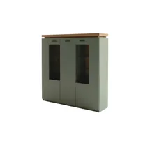 MCA Furniture Highboard 138 x 144 x 38 cm Salbei grün