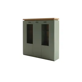 MCA Furniture Highboard 138 x 144 x 38 cm Salbei grün