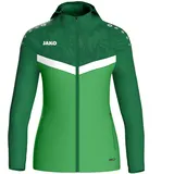 Trainingsjacke mit Kapuze Damen 222 soft green/sportgrün 42