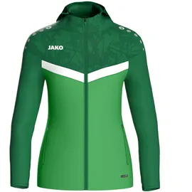 Jako Iconic Trainingsjacke mit Kapuze Damen 222 soft green/sportgrün 42