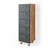 Vicco Ilias Badschrank 30 x 95 cm Anthrazit/Eiche MDF/Spanplatte/Massivholz