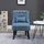 Homcom Relaxsessel Leinen 69 x 77 x 52,5 cm Blau