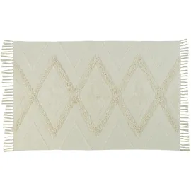 ScandicLiving Teppich, Cream, 100x160 cm, handgetuftete Baumwolle | Gr.: onesize