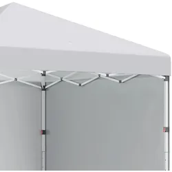 Outsunny - Faltpavillon - 2,97x2,97m - UV-Schutz - Stahl - weiß