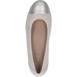 CAPRICE Ballerinas flach, Weiß (Offwhite Comb), 37