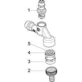 Schlösser Armaturen JS DVGW-Auslaufventil 1/2 Zoll mit Steckschlüsseloberteil, RV und Rohrbelüfter, poilert verchromt