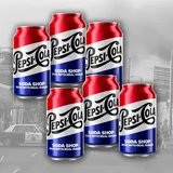 Pepsi-Cola Real Sugar 6x Dose (355ml) - USA Import, Softdrink