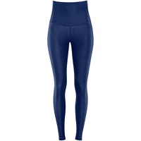 WINSHAPE Damen Functional Comfort Hwl117c “high Waist” Im Jeans Style Mit V-Shape Applikation Und Core-Bund Leggings, Rich-Blue, S EU