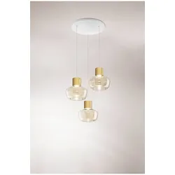 Fabas Luce 3767-47-365 Kino Pendelleuchten 36W Cognac